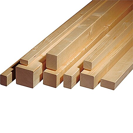 Rahmenholz 4-seitig gehobelt (300 x 4,4 x 4,4 cm, Fichte)