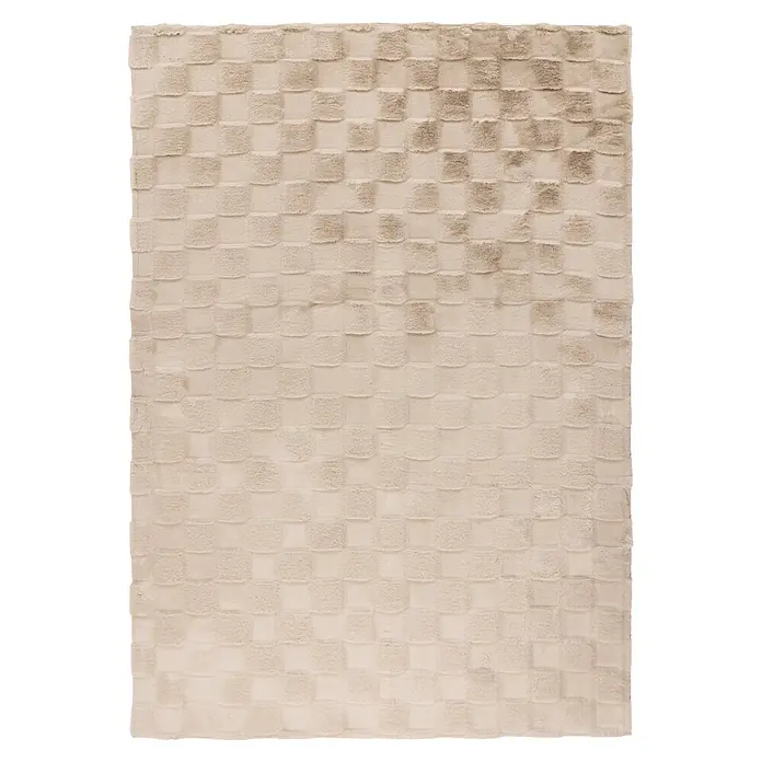 Kayoom Hochflorteppich Botany 625 - Beige, 150 x 80 cm, 100 % Polyester - Draufsicht