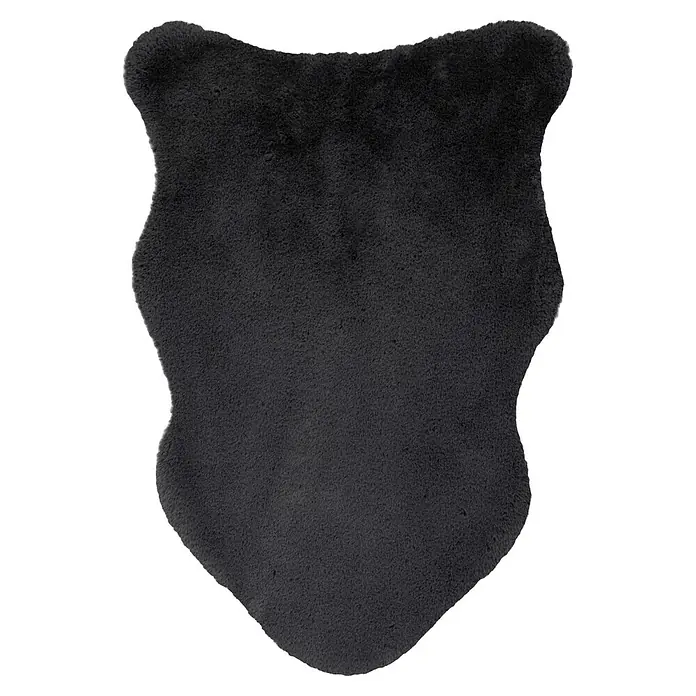 Kayoom Kunstfell Cosy Sheepskin 525 - Graphit, 90 x 60 cm, 100 % Polyester - Draufsicht