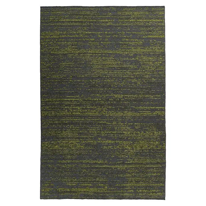 Kayoom Flachgewebeteppich Kalea 125 - Grün, 170 x 120 cm, 100 % Polyester - Draufsicht