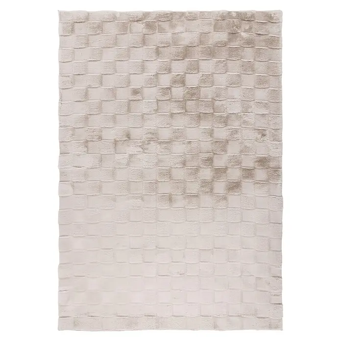 Kayoom Hochflorteppich Botany 625 - Helltaupe, 230 x 160 cm, 100 % Polyester - Draufsicht
