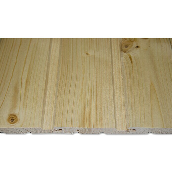 Profilholz (Fichte/Tanne, B-Sortierung, 210 x 9,6 x 1,25 cm)