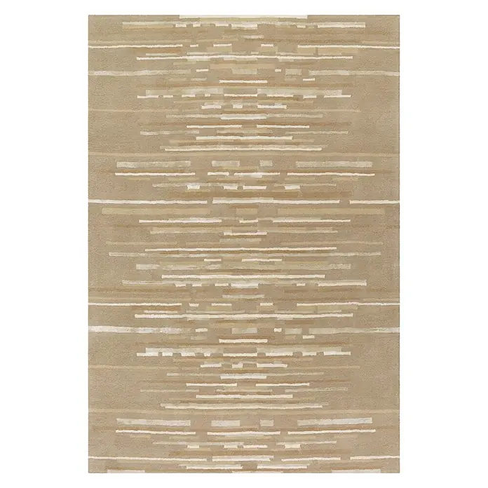 Kayoom Kurzflorteppich Satin 8059 - Beige, 240 x 170 cm, 70 % Wolle, 30 % Viskose - Draufsicht