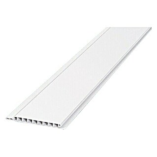 BaukulitVox Basic-Line Višenamjenska PVC zidna obloga (Bijele boje, 3.000 x 108 x 10 mm)