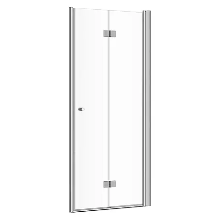 SCHÖNER WOHNEN-Kollektion  Duschwand Gretia Drehfalttür in Nische R 90x200 cm Chromoptik