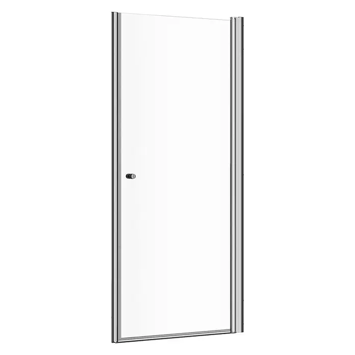 SCHÖNER WOHNEN-Kollektion Duschwand Gretia in Nische R 90x200 cm Chromoptik Glas Klar - Beschichtet, Chromoptik