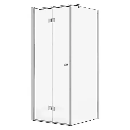 SCHÖNER WOHNEN-Kollektion  Duschwand Gretia Drehfalttür Seitenwand L 90x200 cm Chromoptik