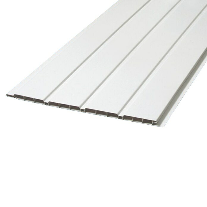 BaukulitVox Basic-Line Verkleidungspaneel (Weiß, 3.000 x 255 x 10 mm)