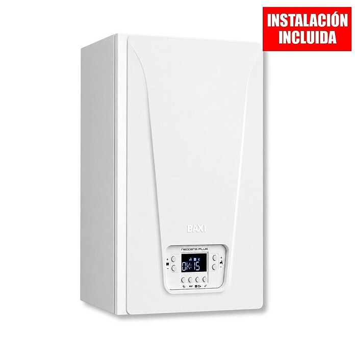 Baxi Caldera Neodens iPlus 24 con instalación incluida (24 W, 8 l, Display multifunción) | BAUHAUS