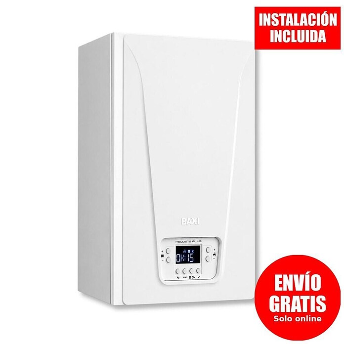 Baxi Caldera Neodens iPlus 24 con instalación incluida (24 W, 8 l, Display multifunción) | BAUHAUS