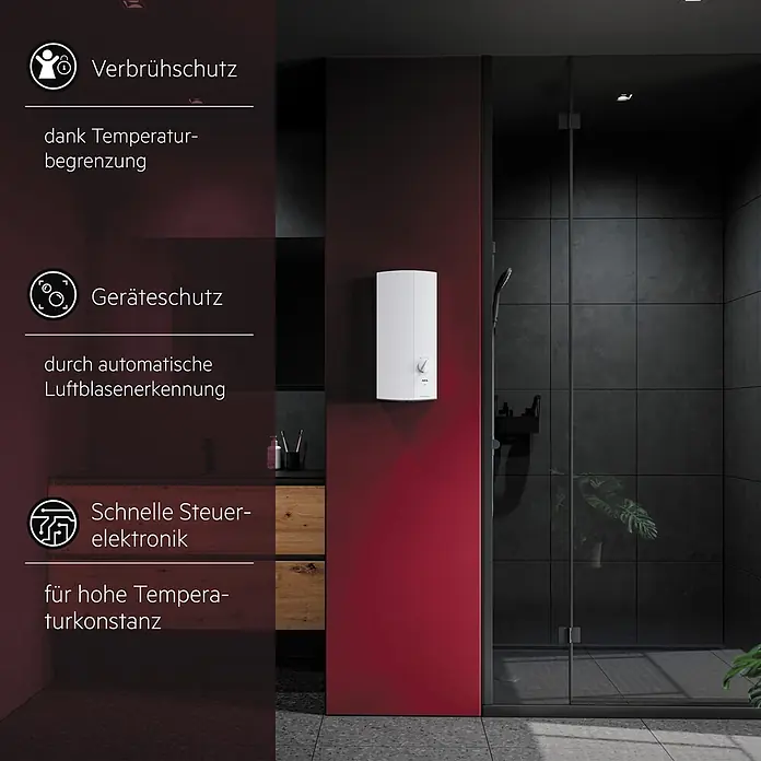 AEG Durchlauferhitzer DDLE Easy - 21 kW, Elektronisch - Informationsansicht
