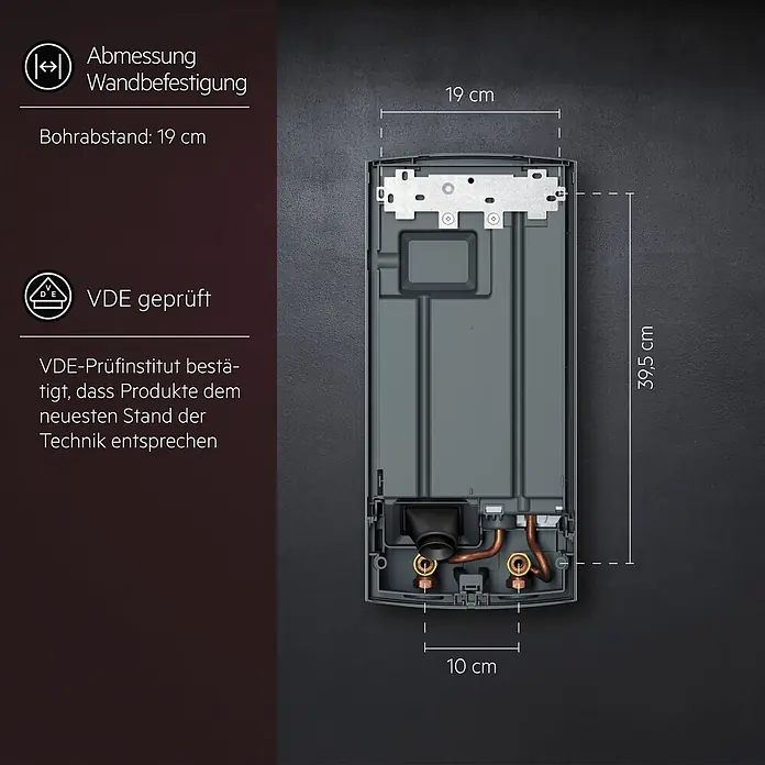 AEG Durchlauferhitzer DDLE Easy - 21 kW, Elektronisch - Informationsansicht