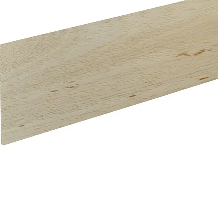 Profiles and more Rechteckleiste - 100 cm x 100 mm x 0,01 cm, Balsaholz - Helles Holzstück mit Maserung, ideal für Heimwerkerprojekte und Modellbau. Vielseitiges Material für kreative Anwendungen.