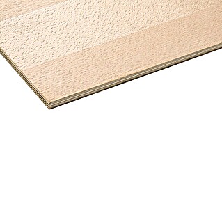 Sperrholzplatte Fixmaß (Buche, 1.200 x 600 x 4 mm)