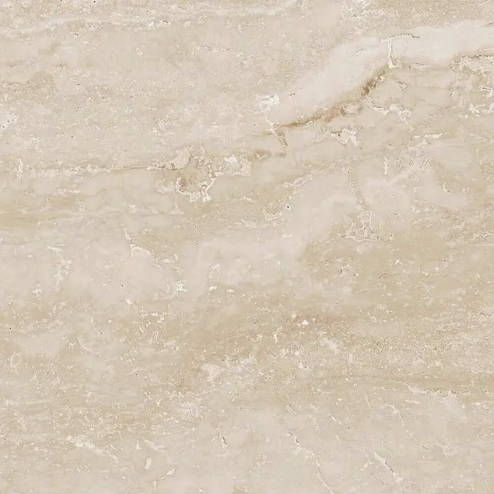 Feinsteinzeugfliese Trenova - 120 x 60 cm, Crema, Matt - Hellbeige geäderte Fliese in Marmoroptik.