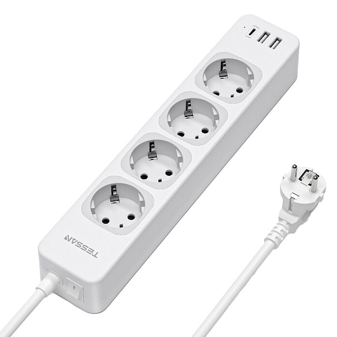 Napajalni razdelilnik  (Dolžina kabla: 2 m) | Podaljševalni kabli | Elektro oprema | Elektro in svetila | Izdelki | BAUHAUS