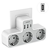 Vtičnica z USB 3xAC 2xUSB-A, USB-C  (Brez stikala) | 3330 - Stecker innen | CBGA - Stecker/Kupplungen | CBG - Stecker, Kupplungen Lampenfassungen | CB - Elektroinstallation | C - Elektro | BAUHAUS
