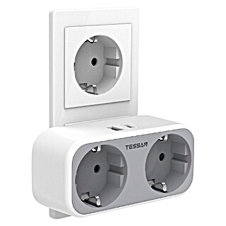Vtičnica z USB 2xAC, USB-A, USB-C (Brez stikala)