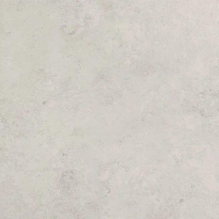 Feinsteinzeugfliese Fossil - 60 x 60 cm, Kalk, Matt - Hellgraues strukturiertes Material mit subtilen Variationen.