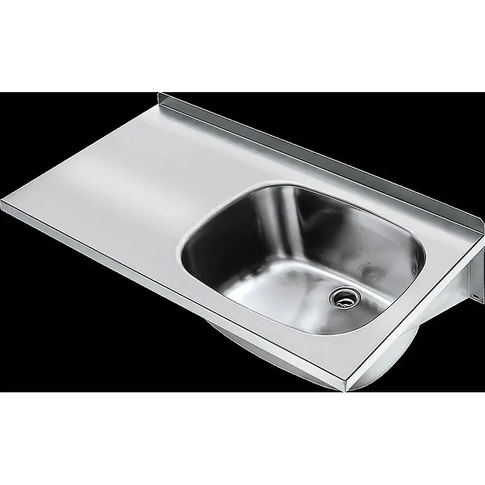 KWC Waschbecken KWC -  - Edelstahlspüle mit integrierter Arbeitsplatte.