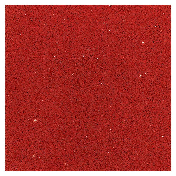 Kwarts-composietsteen (30 x 30 cm, Rood, Glanzend)