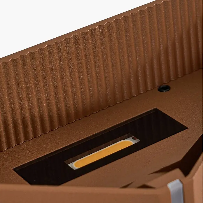 Lindby Außenwandleuchte Anlira - braun / rost, IP65
