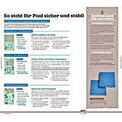 Malibu Rundbecken-Set Premium (Ø x H: 450 x 120 cm, 18 m³, Farbe Innenfolie: Blau)