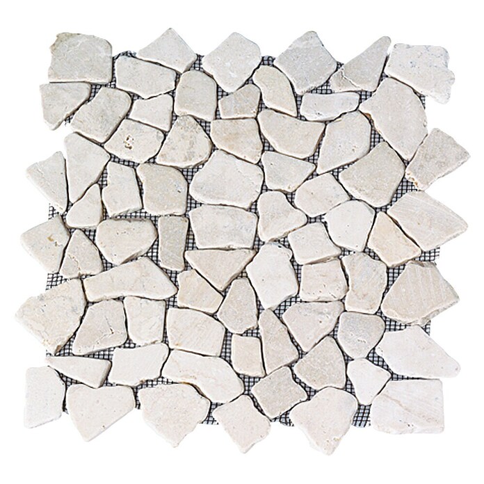 Mozaïektegel Marmer (30 x 30 cm, Wit, Mat)