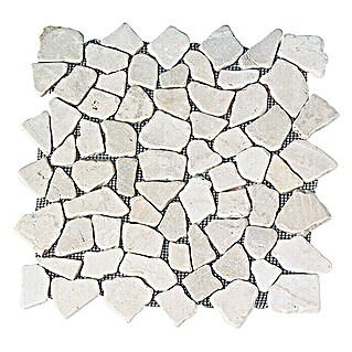 Mozaïektegel Marmer (30 x 30 cm, Wit, Mat)