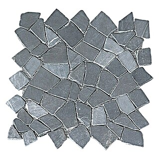Mozaïektegel Marmer (30 x 30 cm, Grijs, Mat)