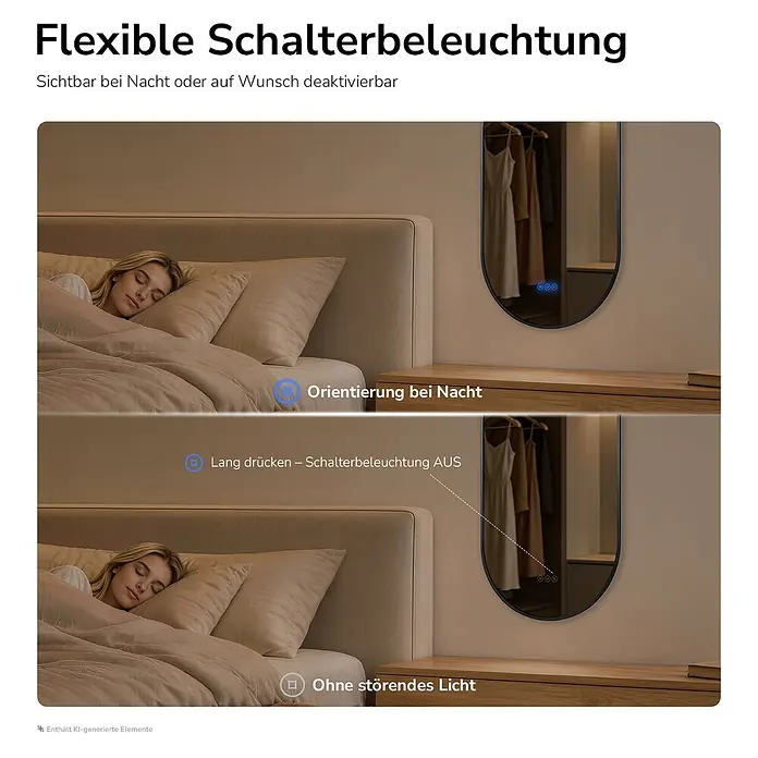 Emke Lichtspiegel Glowrim LM37 - 90 x 50 cm