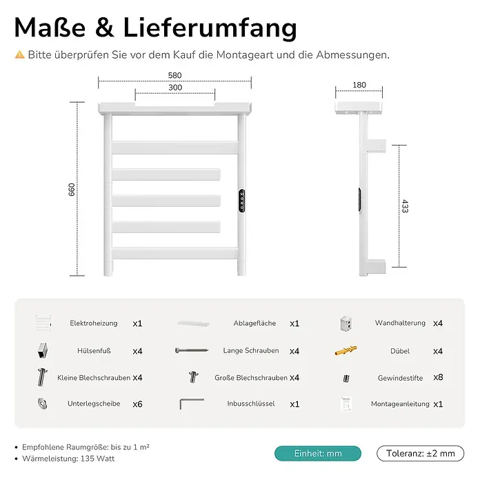 Emke Elektro-Badheizkörper PFR2 - 