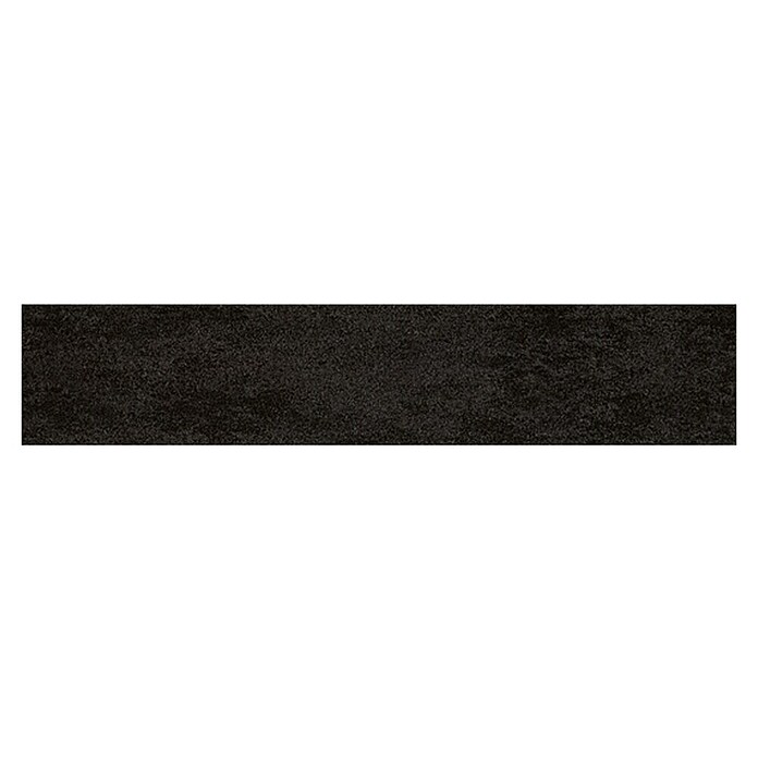 Sockelfliese (8 x 40 cm, Schwarz, Matt)