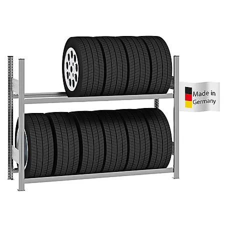 Reifenregal Stecksystem TIRE PRO Grundregal 115x150x43cm Verzinkt