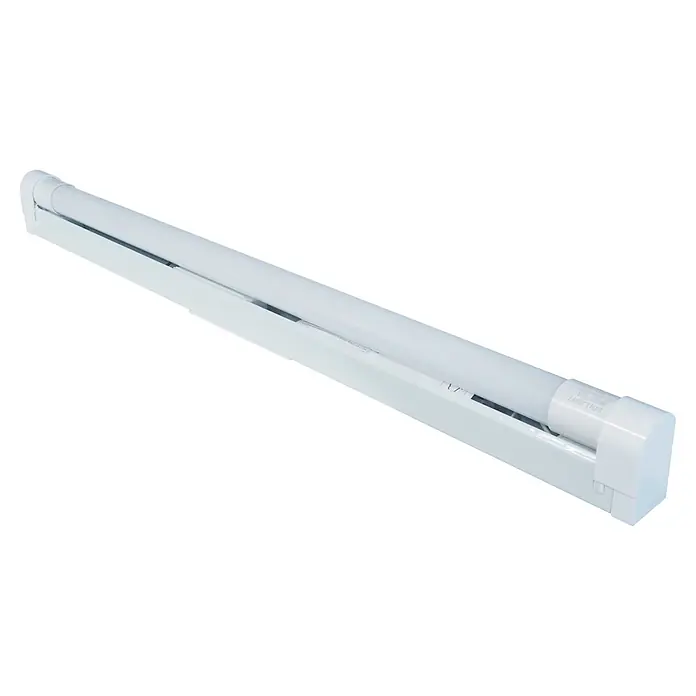 REV LED-Lichtleiste - L x B x H: 61,5 x 3,2 x 5,4 cm, Lichtfarbe: Neutralweiß, 9 W, 230 V - Weiße LED-Röhrenleuchte mit rechteckigem Gehäuse.
