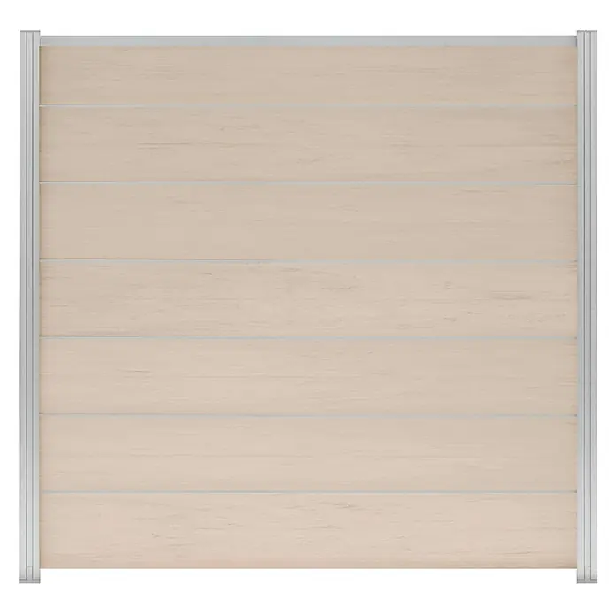 GartenLand Steckzaun-Element Ameland Exclusive - Sand-Multicolor, Verbundwerkstoff