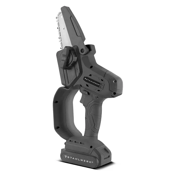 STAHLWERK Akku-Kettensäge MAK-20 Brushless - 20 V, 2 Ah, Li-Ionen, 1 Akku, Schwertlänge: 15,2 cm
