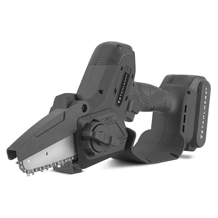 STAHLWERK Akku-Kettensäge MAK-20 Brushless - 20 V, 2 Ah, Li-Ionen, 1 Akku, Schwertlänge: 15,2 cm