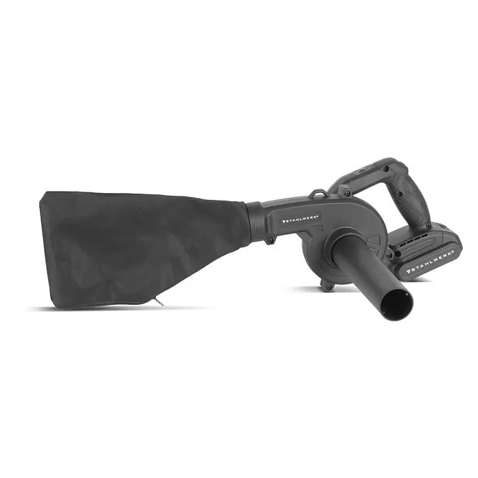 STAHLWERK Akku-Laubbläser mit Saugfunktion 20 Volt 98 m/s 0 – 18000 U/min - 20 V, 1 Akku, 2 Ah, Blasgeschwindigkeit: 350 km/h, Blasleistung: 3,2 m³/min
