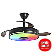 Alemar Ventilador de techo Auron (Negro, 107 mm, 30 W, RGB) | BAUHAUS