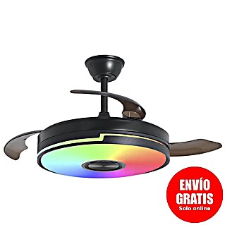 Alemar Ventilador de techo Auron (Negro, 107 mm, 30 W, RGB)