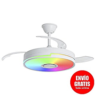 Alemar Ventilador de techo Auron (Blanco, 107 mm, 30 W, RGB)