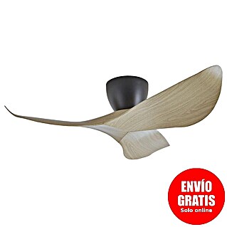 Alemar Ventilador de techo Venice (Negro/Madera, 97 cm, 7 W - 30 W)
