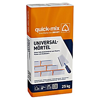Quick-Mix Universalmörtel Mauer- und Putzmörtel (25 kg)
