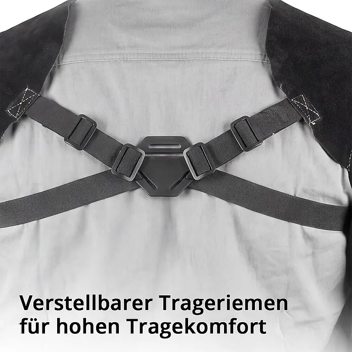 STAHLWERK Schweißerhandschuhe Schweißerärmel mit Trageriemen - Universal, Schwarz, Sonstiges