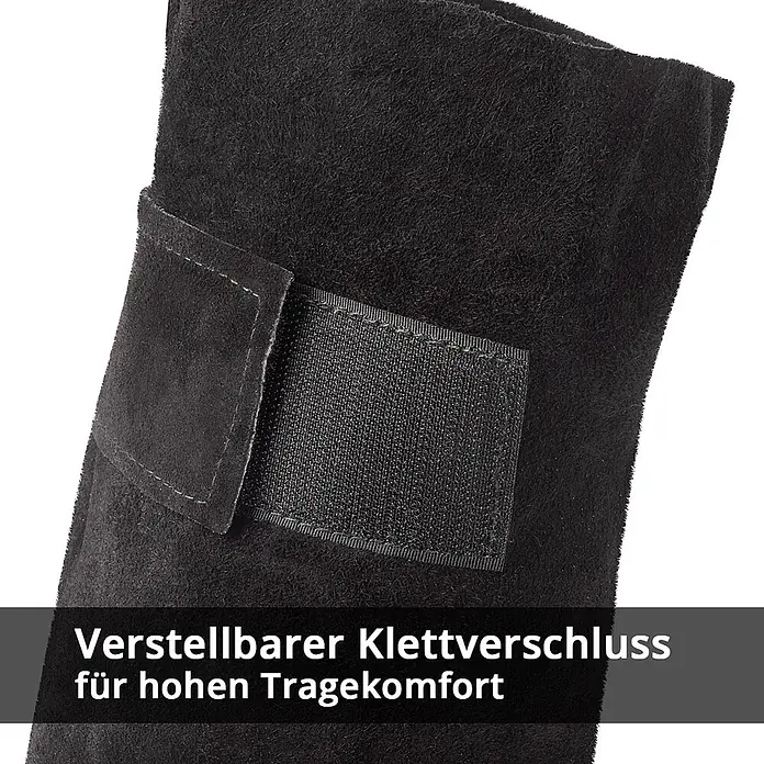 STAHLWERK Schweißerhandschuhe Schweißerärmel mit Klettverschluss - Universal, Schwarz, Sonstiges