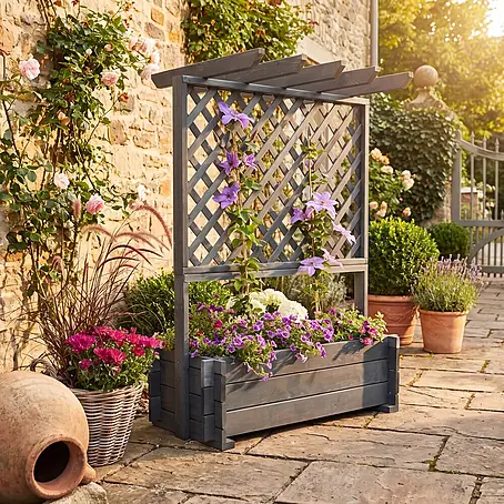 Promadino  Pflanzkasten mit Pergola