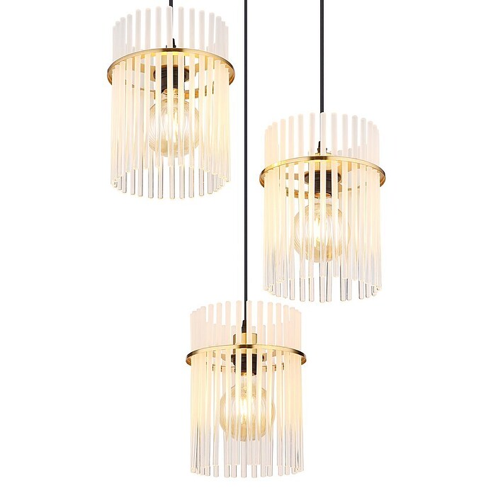 Globo Pendelleuchte Gorley (180 W, Farblos, E27, Ø x H: 470 x 1 400 mm) | BAUHAUS
