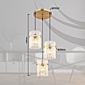 Globo Pendelleuchte Gorley (180 W, Farblos, E27, Ø x H: 470 x 1 400 mm) | BAUHAUS