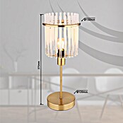 Globo Tischleuchte Gorley (40 W, Farblos, E14, Ø x H: 150 x 375 mm) | BAUHAUS
